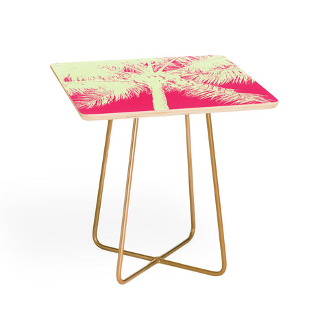 Nature Magick Palm Tree Summer Beach Pink Side Table