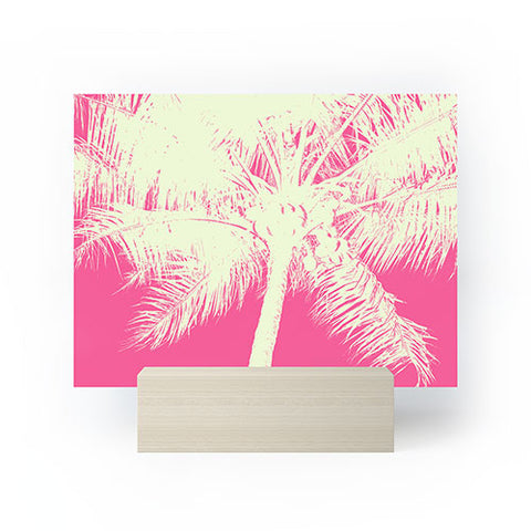 Nature Magick Palm Tree Summer Beach Pink Mini Art Print