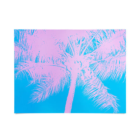 Nature Magick Palm Tree Summer Beach Teal Poster