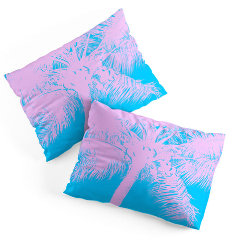 Nature Magick Palm Tree Summer Beach Teal Pillow Shams
