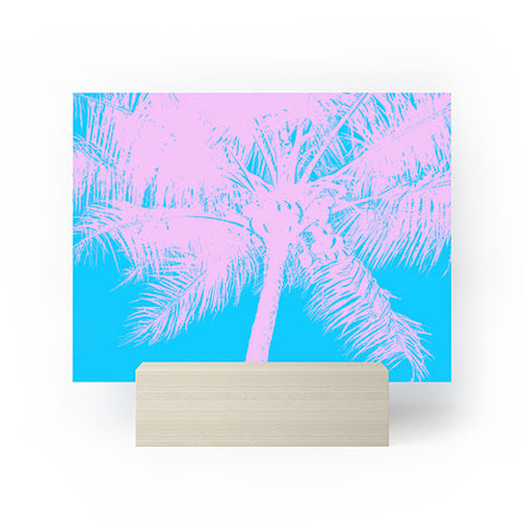 Nature Magick Palm Tree Summer Beach Teal Mini Art Print