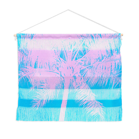 Nature Magick Palm Tree Summer Beach Teal Wall Hanging Landscape