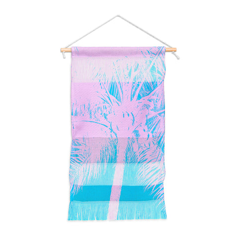 Nature Magick Palm Tree Summer Beach Teal Wall Hanging Portrait