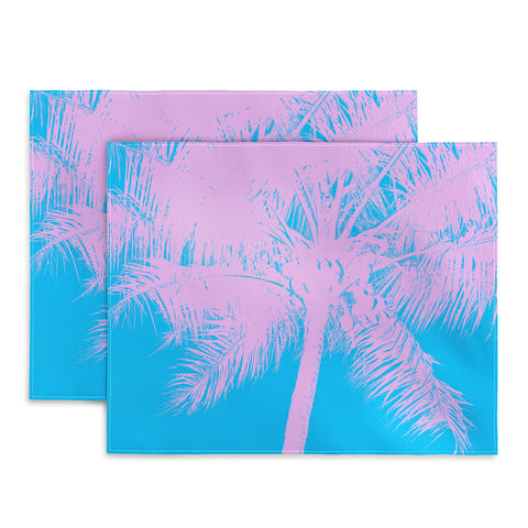 Nature Magick Palm Tree Summer Beach Teal Placemat