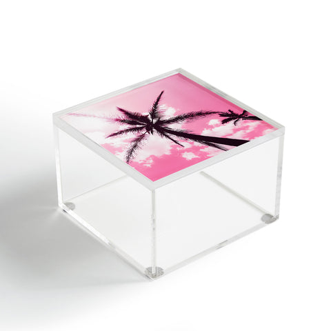Nature Magick Palm Trees Pink Acrylic Box