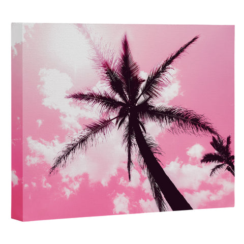 Nature Magick Palm Trees Pink Art Canvas