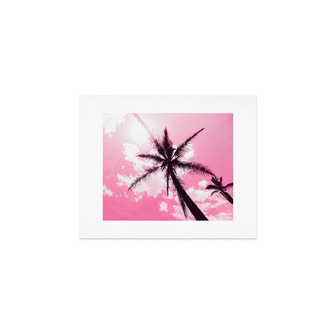 Nature Magick Palm Trees Pink Art Print
