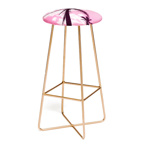 Nature Magick Palm Trees Pink Bar Stool