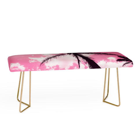 Nature Magick Palm Trees Pink Bench