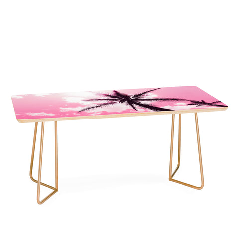 Nature Magick Palm Trees Pink Coffee Table