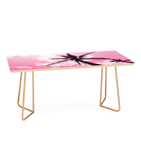 Nature Magick Palm Trees Pink Coffee Table