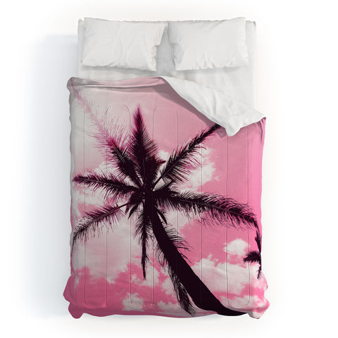 Nature Magick Palm Trees Pink Comforter