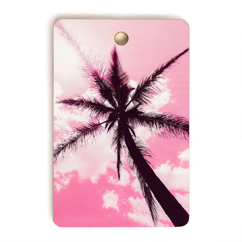 Nature Magick Palm Trees Pink Cutting Board Rectangle