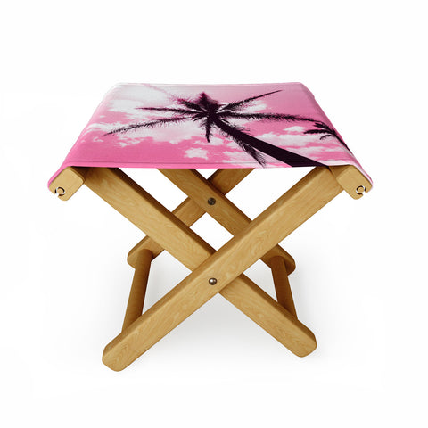 Nature Magick Palm Trees Pink Folding Stool