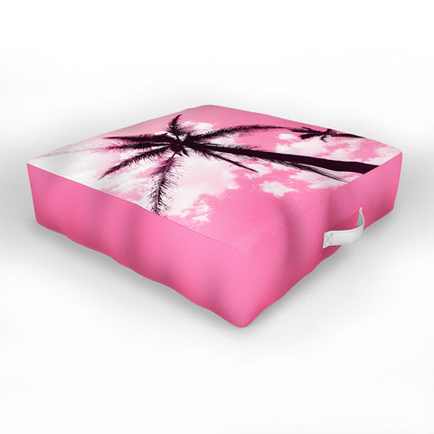 Nature Magick Palm Trees Pink Outdoor Floor Cushion