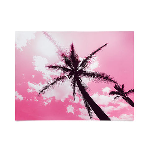 Nature Magick Palm Trees Pink Poster