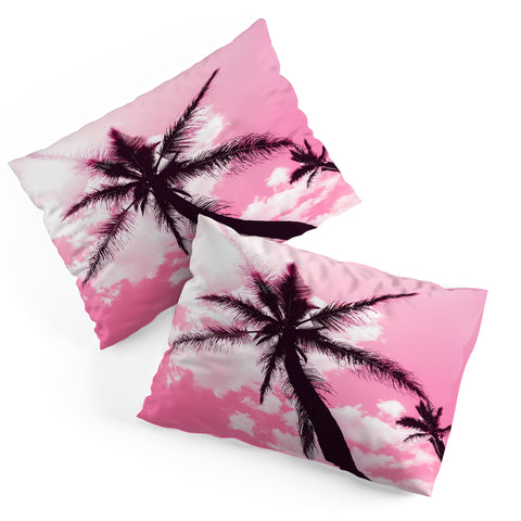 Nature Magick Palm Trees Pink Pillow Shams