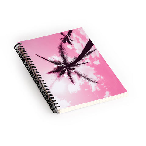 Nature Magick Palm Trees Pink Spiral Notebook