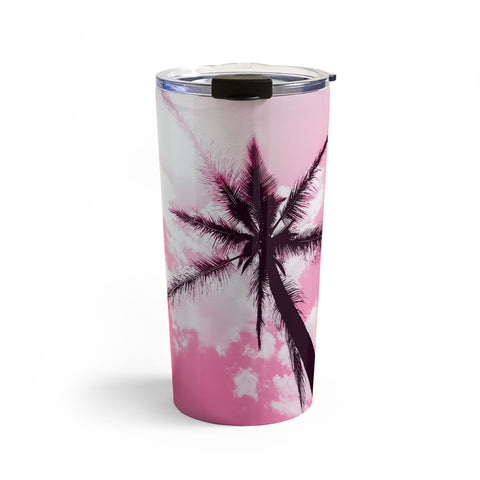 Nature Magick Palm Trees Pink Travel Mug
