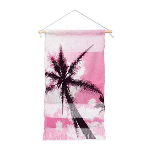 Nature Magick Palm Trees Pink Wall Hanging Portrait