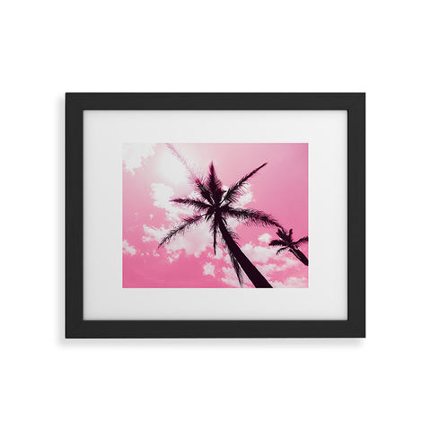 Nature Magick Palm Trees Pink Framed Art Print