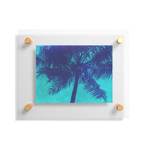Nature Magick Palm Trees Summer Turquoise Floating Acrylic Print