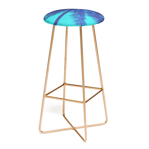 Nature Magick Palm Trees Summer Turquoise Bar Stool