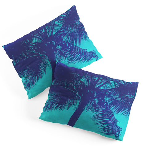 Nature Magick Palm Trees Summer Turquoise Pillow Shams