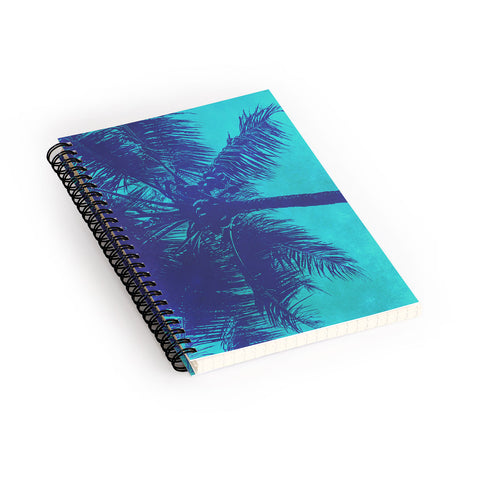 Nature Magick Palm Trees Summer Turquoise Spiral Notebook