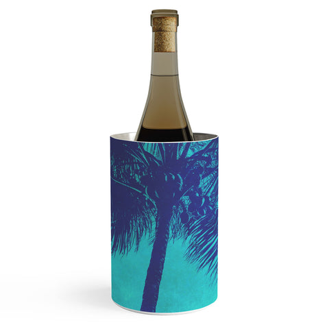 Nature Magick Palm Trees Summer Turquoise Wine Chiller