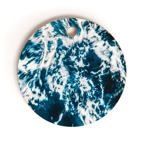 Nature Magick Perfect Marble Sea Waves Cutting Board Round