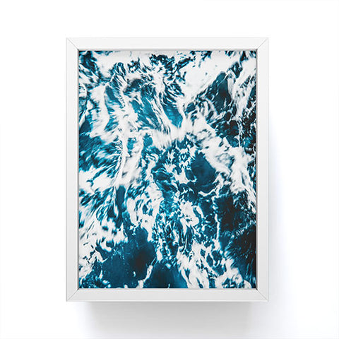 Nature Magick Perfect Marble Sea Waves Framed Mini Art Print