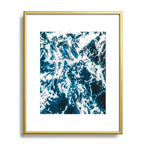 Nature Magick Perfect Marble Sea Waves Metal Framed Art Print