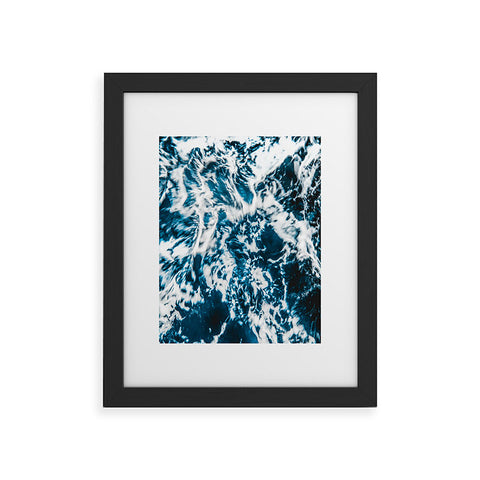 Nature Magick Perfect Marble Sea Waves Framed Art Print