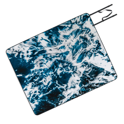 Nature Magick Perfect Marble Sea Waves Picnic Blanket
