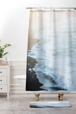 Nature Magick Perfect Ocean Beach Waves Shower Curtain And Mat