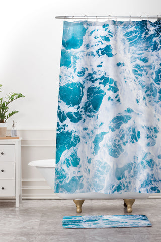 Nature Magick Perfect Ocean Sea Waves Shower Curtain And Mat