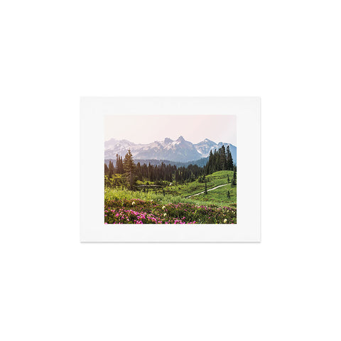 Nature Magick Pink Mountain Wildflowers Art Print