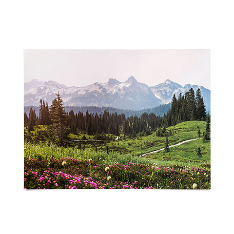 Nature Magick Pink Mountain Wildflowers Poster