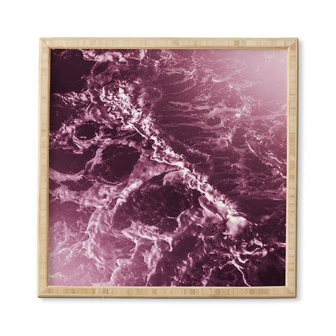Nature Magick Pink Ocean Waves Framed Wall Art