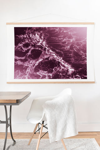 Nature Magick Pink Ocean Waves Art Print And Hanger