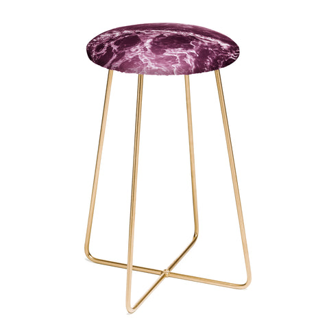 Nature Magick Pink Ocean Waves Counter Stool