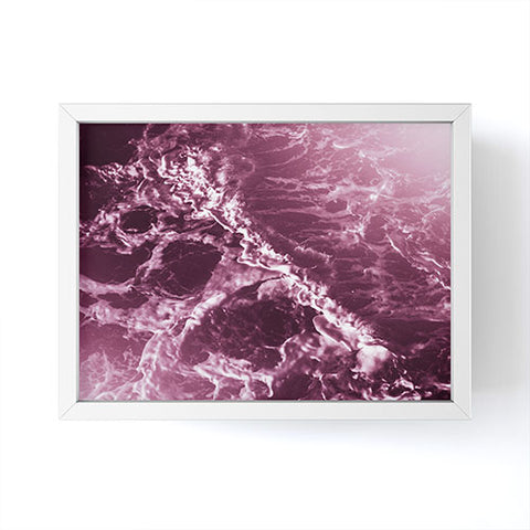 Nature Magick Pink Ocean Waves Framed Mini Art Print