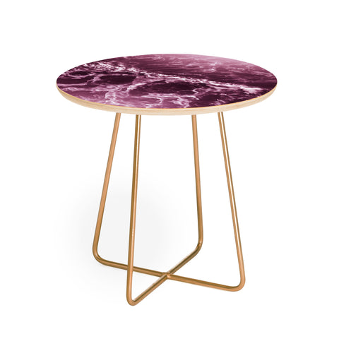 Nature Magick Pink Ocean Waves Round Side Table