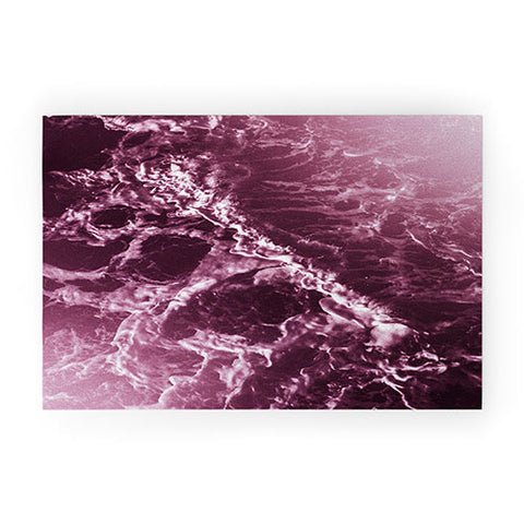 Nature Magick Pink Ocean Waves Welcome Mat