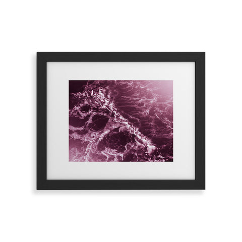 Nature Magick Pink Ocean Waves Framed Art Print
