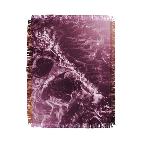 Nature Magick Pink Ocean Waves Throw Blanket