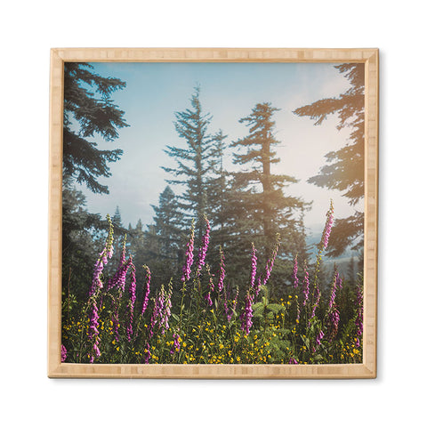 Nature Magick Pink Wildflower Forest Love Framed Wall Art