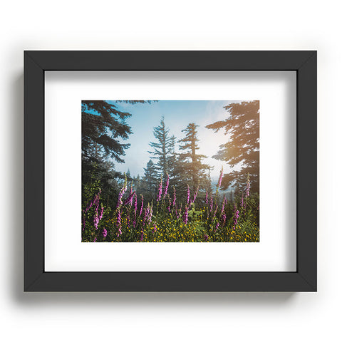 Nature Magick Pink Wildflower Forest Love Recessed Framing Rectangle