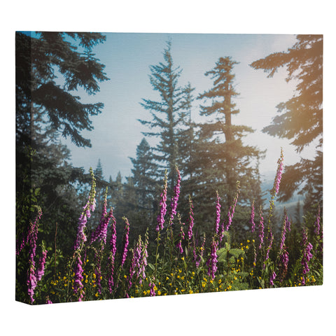 Nature Magick Pink Wildflower Forest Love Art Canvas